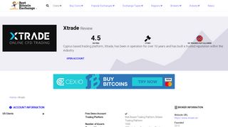 
                            13. Xtrade Crypto Forex & CFD Broker Review | bestbitcoinexchange.io
