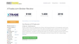 
                            5. XTrade.com Forex Broker Review: Sign Up Bonus ... - Forex Trading