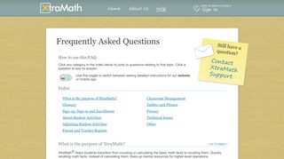 
                            2. XtraMath - FAQ