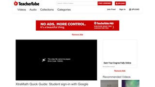 
                            9. XtraMath Quick Guide: Student sign-in with Google - TeacherTube