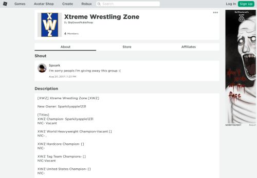 
                            9. Xtreme Wrestling Zone - Roblox