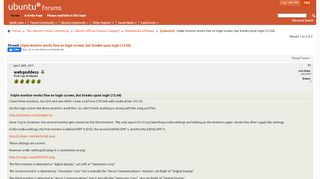 
                            2. [xubuntu] triple monitor works fine on login screen, but breaks ...