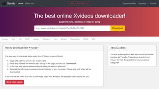 
                            5. Xvideos - Savido - The best online Xvideos downloader!