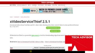 
                            2. xVideoServiceThief 2.5.1 - Audio, Video & Photo - Downloads - Tech ...