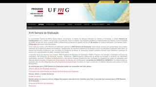 
                            7. XVIII Semana da Graduação - UFMG
