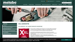 
                            2. XXL-garantie | Metabo Elektrisch gereedschap