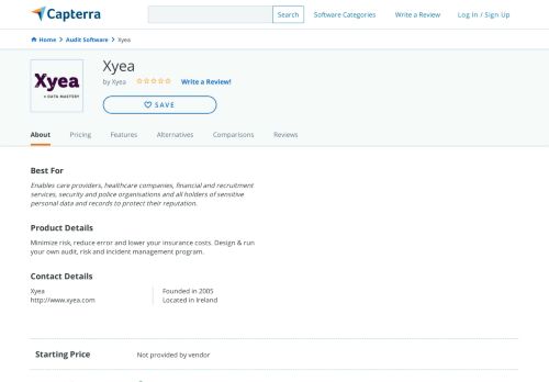 
                            4. Xyea Reviews and Pricing - 2019 - Capterra