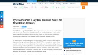 
                            7. Xytex Announces 7-Day Free Premium Access for New Online ...
