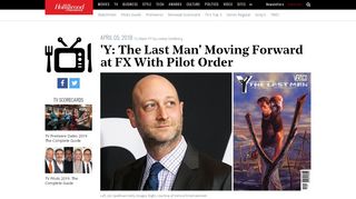 
                            9. 'Y: The Last Man' Moving Forward at FX With Pilot Order | Hollywood ...
