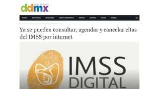 
                            6. Ya se pueden consultar, agendar y cancelar citas del IMSS por internet