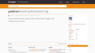 
                            2. yadahan/laravel-authentication-log - Packagist