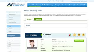 
                            9. Yadava Matrimony | Hindu Matrimony | Tamil Matrimonial Site