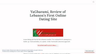 
                            2. YaGharami, Review of Lebanon's First Online Dating Site