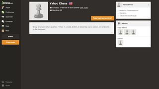 
                            4. Yahoo Chess - clube de xadrez - Chess.com