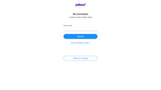 
                            3. Yahoo - Connexion