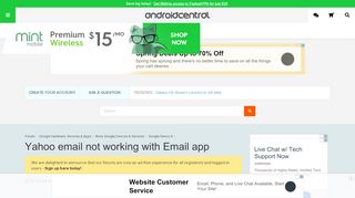 
                            9. Yahoo email not working with Email app - Android Forums at ...