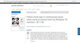 
                            5. Yahoo email sign in continuously loops when trying to access from ...