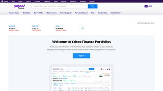 
                            2. Yahoo Finance Portfolios