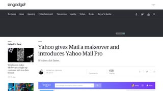 
                            6. Yahoo gives Mail a makeover and introduces Yahoo Mail Pro