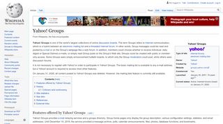 
                            8. Yahoo! Groups - Wikipedia