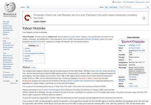 
                            5. Yahoo! HotJobs - Wikipedia