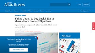 
                            10. Yahoo Japan to buy back $2bn in shares from former US partner ...