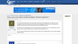 
                            11. Yahoo Login nicht möglich Identität bestätigen, Simkarte ...