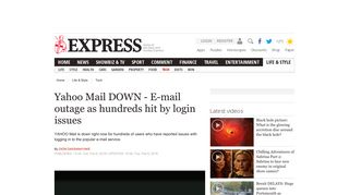 
                            8. Yahoo Mail DOWN - E-mail outage as hundreds hit by login issues ...