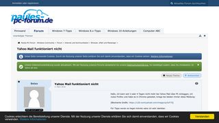 
                            5. Yahoo Mail funktioniert nicht - Browser, eMail und Messenger ...