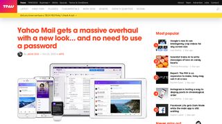 
                            10. Yahoo Mail gets a new look... and no need to use a password - TNW