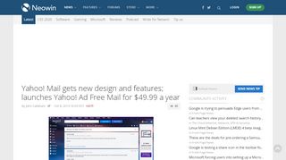 
                            11. Yahoo! Mail gets new design and features; launches Yahoo! Ad Free ...
