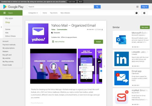 
                            3. Yahoo Mail - คงความเป็นระเบียบ! - แอปพลิเคชันใน Google Play