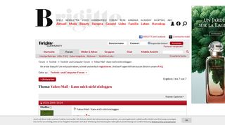 
                            9. Yahoo Mail - Kann mich nicht einloggen - BRIGITTE Community