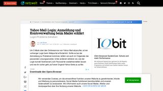 
                            10. Yahoo Mail Login | Anmeldung und Passwort zurücksetzen - NETZWELT