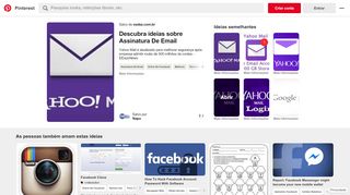 
                            7. Yahoo Mail Login Entrar www.yahoo.com.br | Tecnologia | Pinterest ...