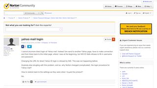 
                            9. yahoo mail login | Norton Community