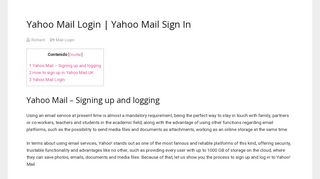 
                            10. Yahoo Mail Login | Yahoo Mail Sign In | Yahoo Mail UK