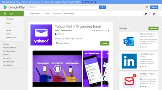 
                            7. Yahoo Mail - Organizzarsi! - App su Google Play