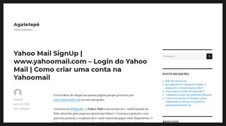 
                            10. Yahoo Mail SignUp | www.yahoomail.com - Login do Yahoo Mail ...