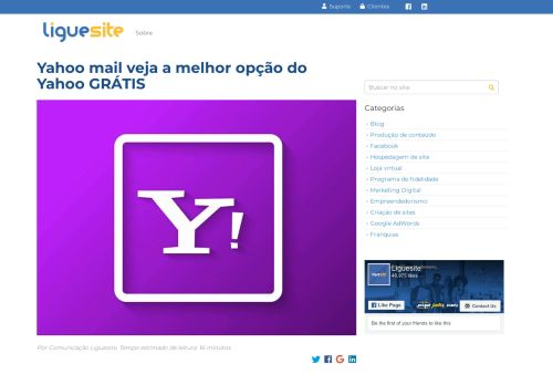 
                            5. Yahoo Mail uma das melhores opção de e-mail pessoal GRÁTIS