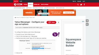 
                            13. Yahoo Messenger - Configure your sign out options - Ccm.net