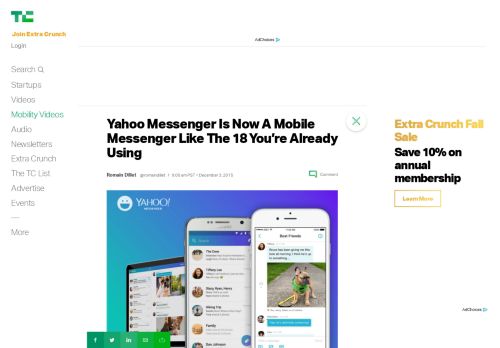 
                            11. Yahoo Messenger Is Now A Mobile Messenger Like The 18 You're ...