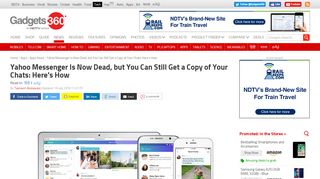 
                            1. Yahoo Messenger Is Now Dead, but You Can Still Get a Copy of Your ...