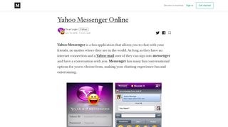 
                            6. Yahoo Messenger Online – Ymail Login – Medium
