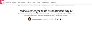 
                            7. Yahoo Messenger to Be Discontinued July 17 | News & Opinion ...