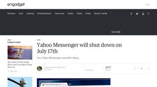 
                            5. Yahoo Messenger will shut down on July 17th - Engadget