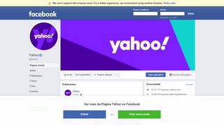 
                            3. Yahoo - Página inicial | Facebook