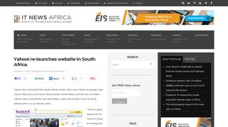 
                            10. Yahoo! re-launches website in South Africa |IT News Africa – Up to ...