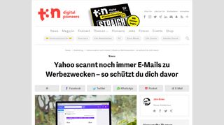 
                            13. Yahoo scannt noch immer E-Mails zu Werbezwecken – so schützt ...