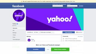 
                            2. Yahoo - Startseite | Facebook